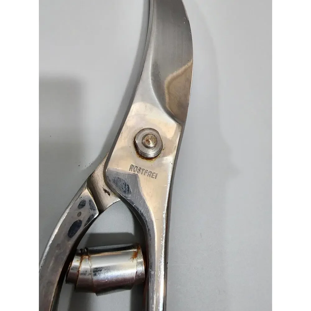 Vintage J. Kretzer Solingen Germany Serrated Stainless Steel Poultry Shears